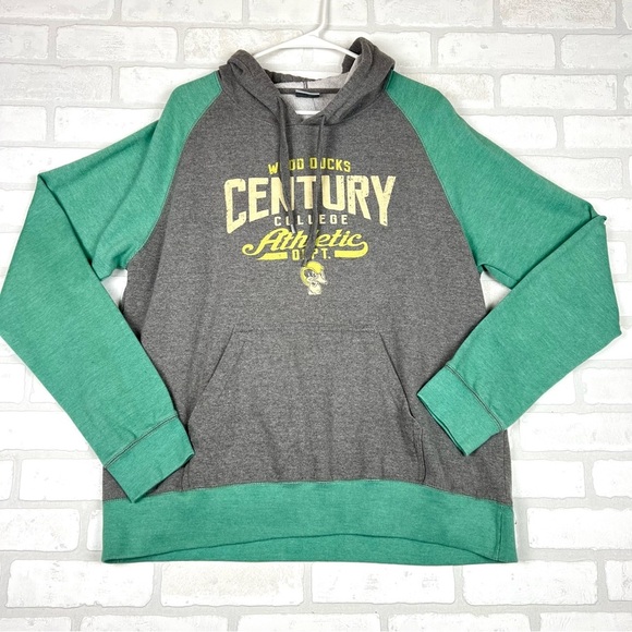 Century College Men's Gray‎ and Green Sweater Size XL - Picture 1 of 12